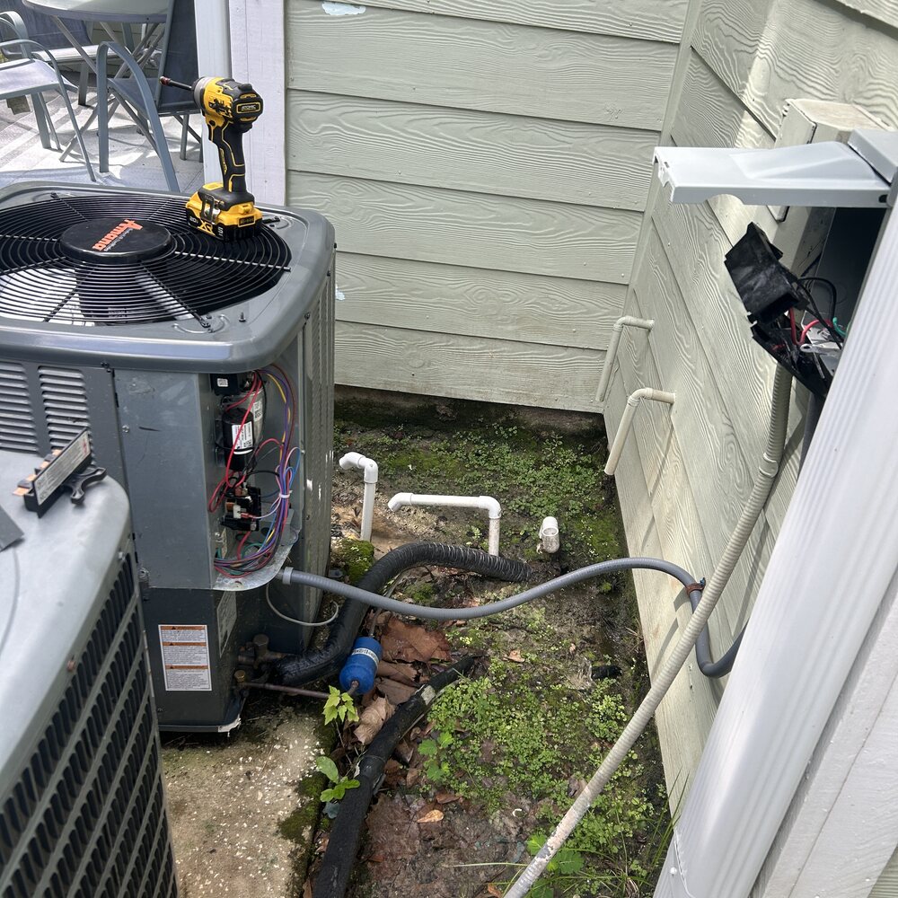 AC repair in progress at an Orlando rental